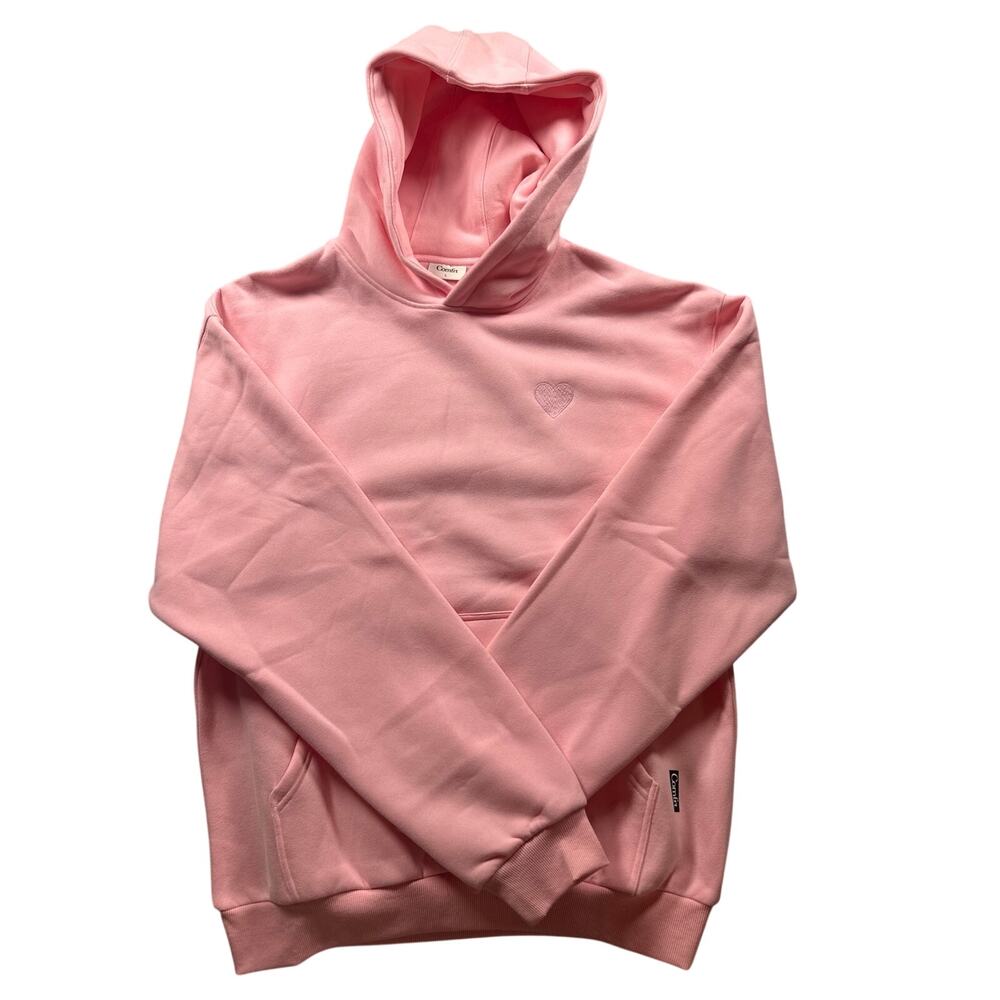 Comfrt Pullover Hoodie Women's Large Pink Ways To Show Love Long Sleeves NWT